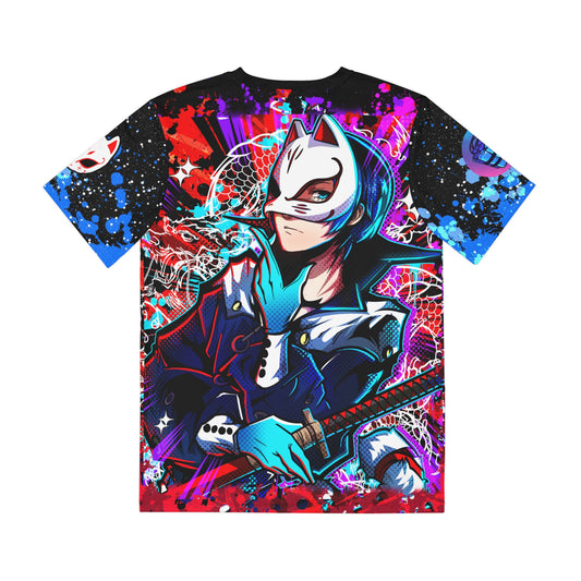 Masked Fox all over print shirt