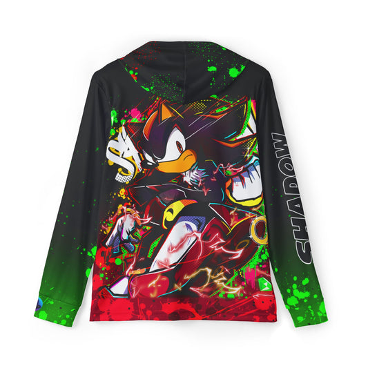 Black Blur all over print hoodie