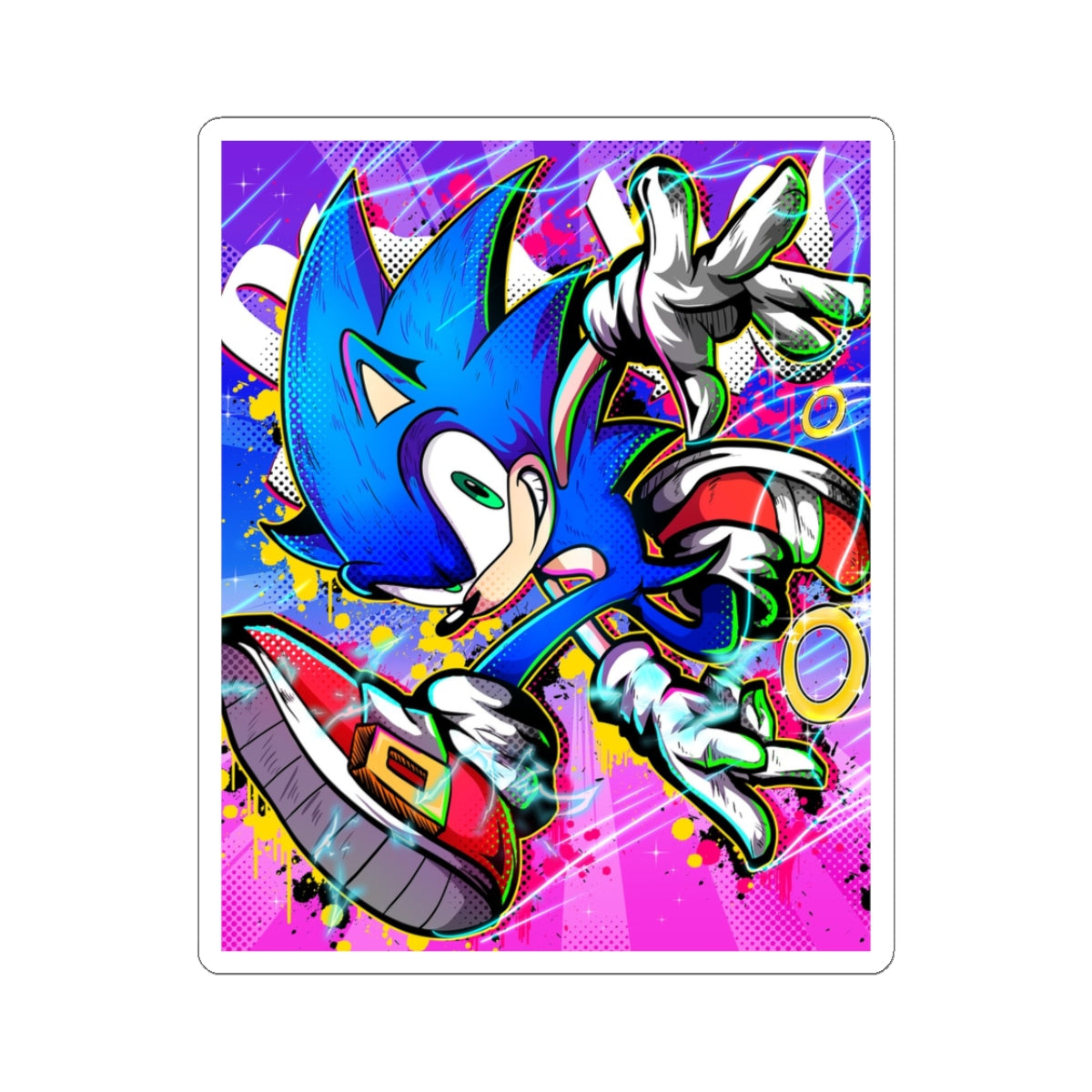 Blue blur Sticker