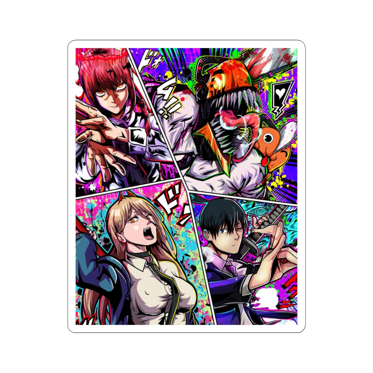 Devil hunting troop Sticker