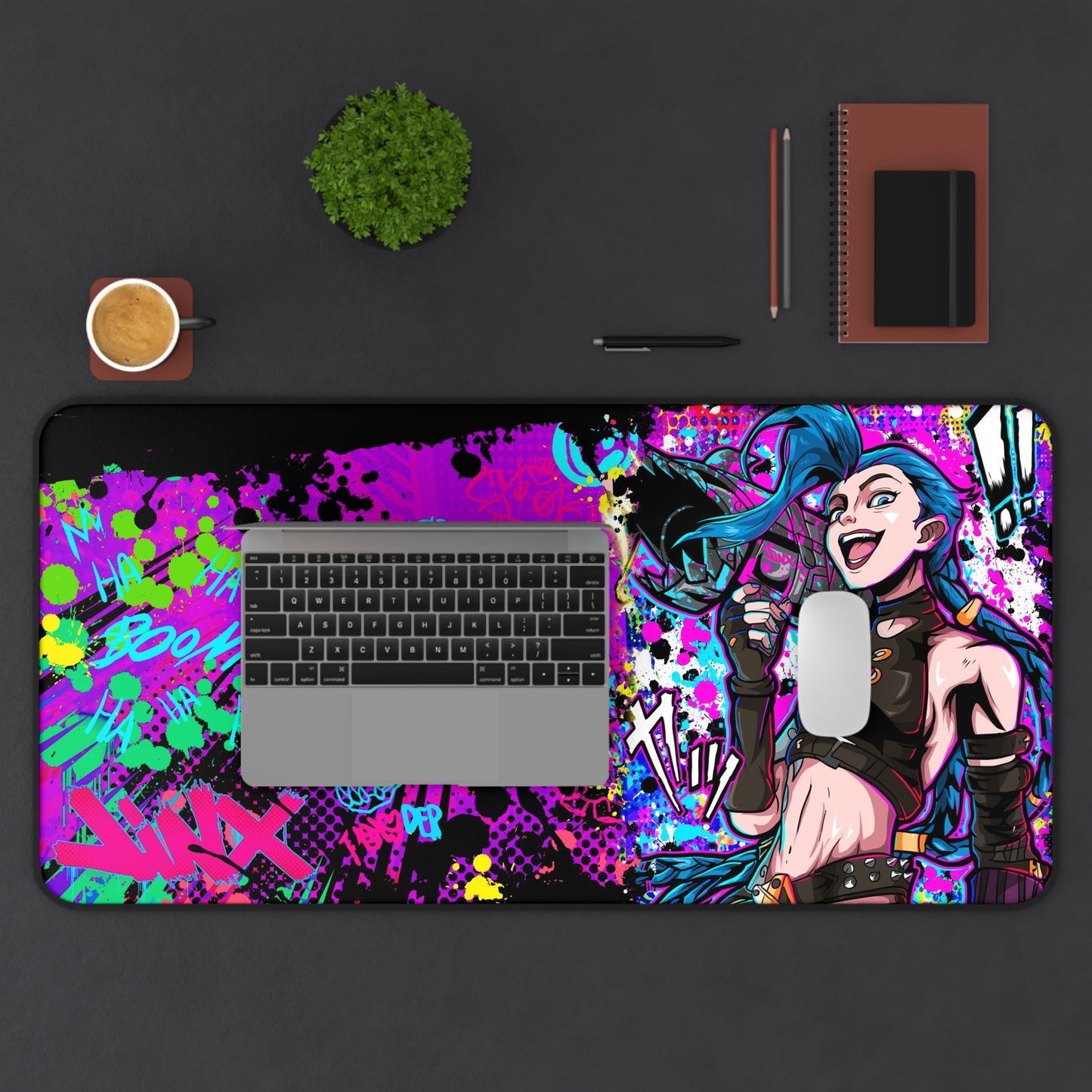 Jinx of the family desk mat