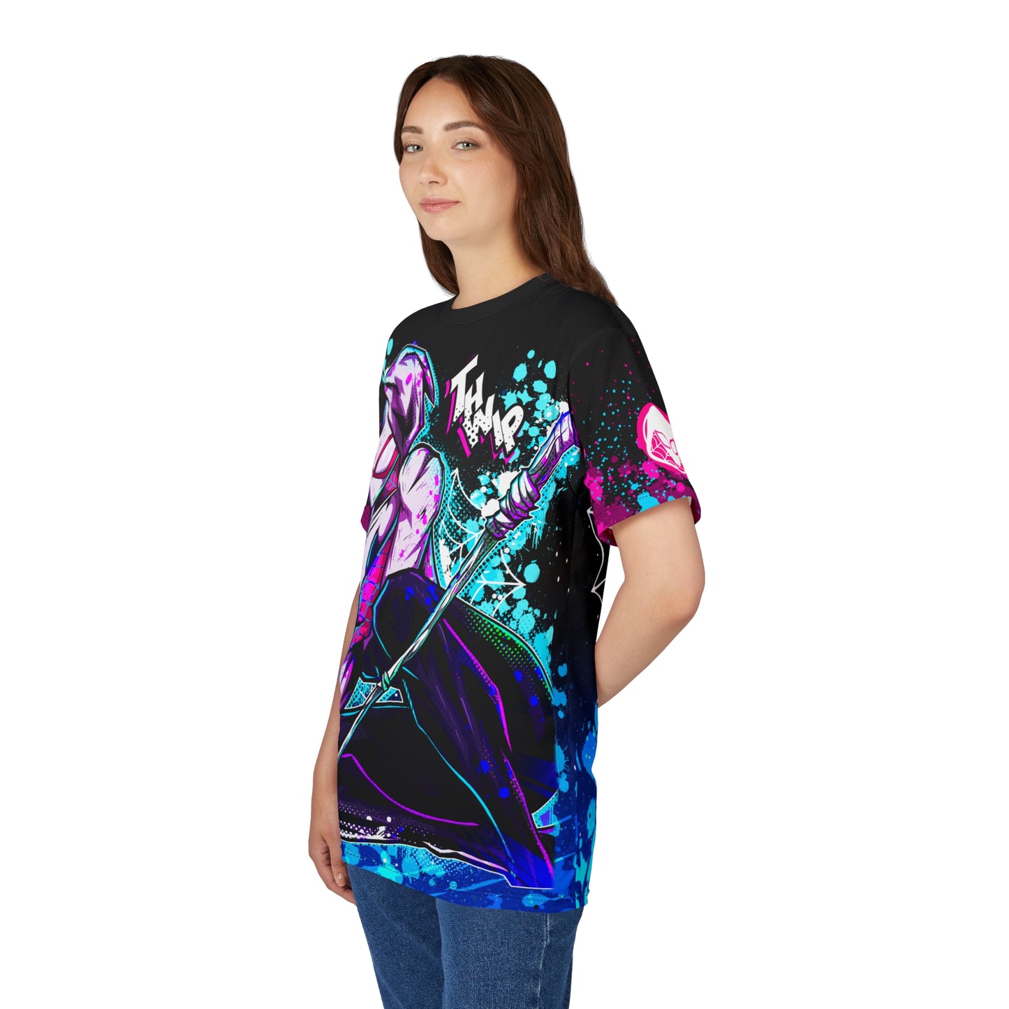 Flow of spiders all over print shirt