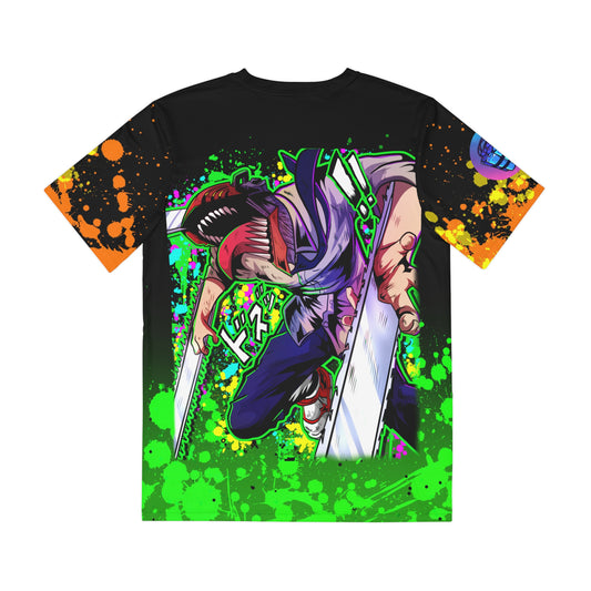 chainsaw hero all over print shirt