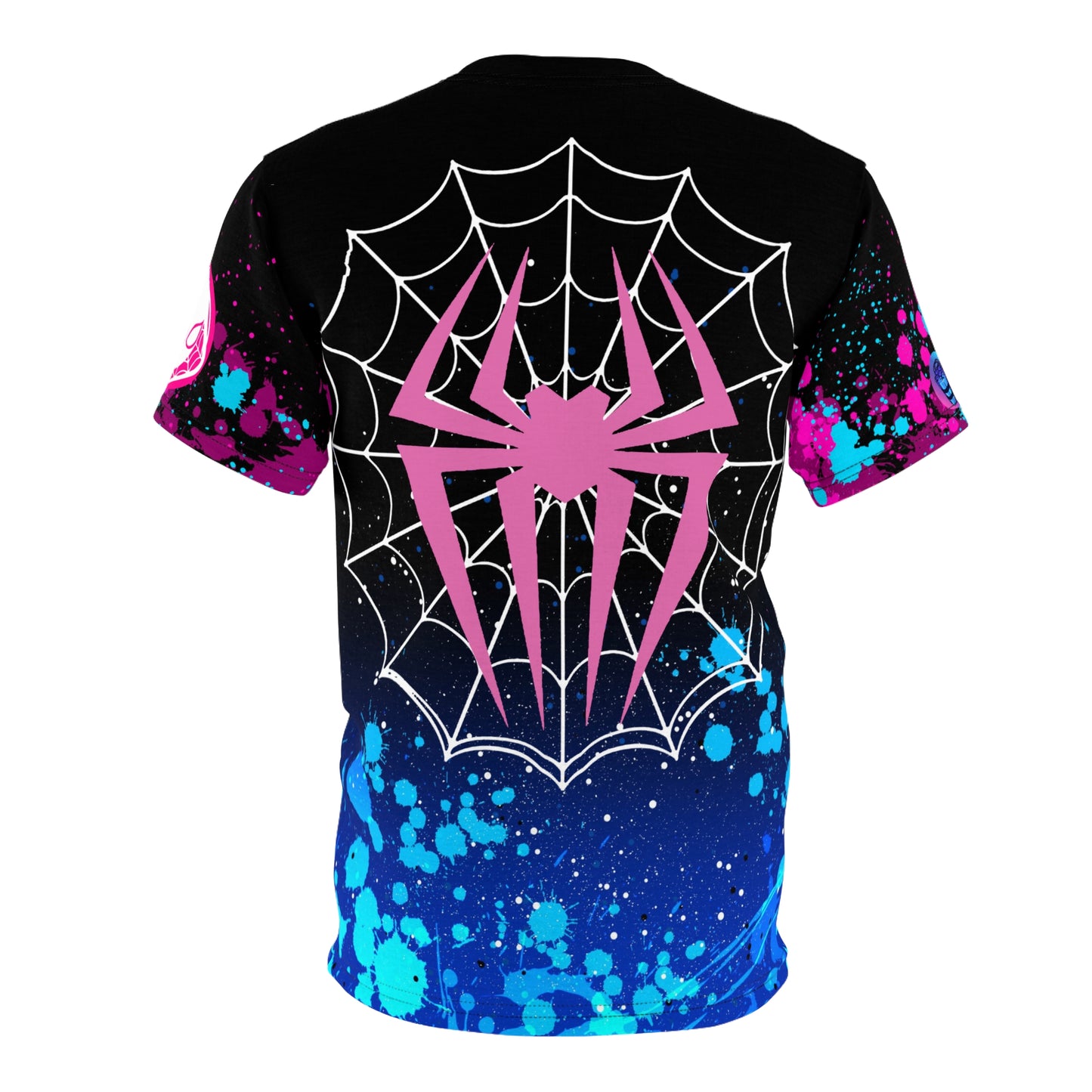 Flow of spiders all over print shirt