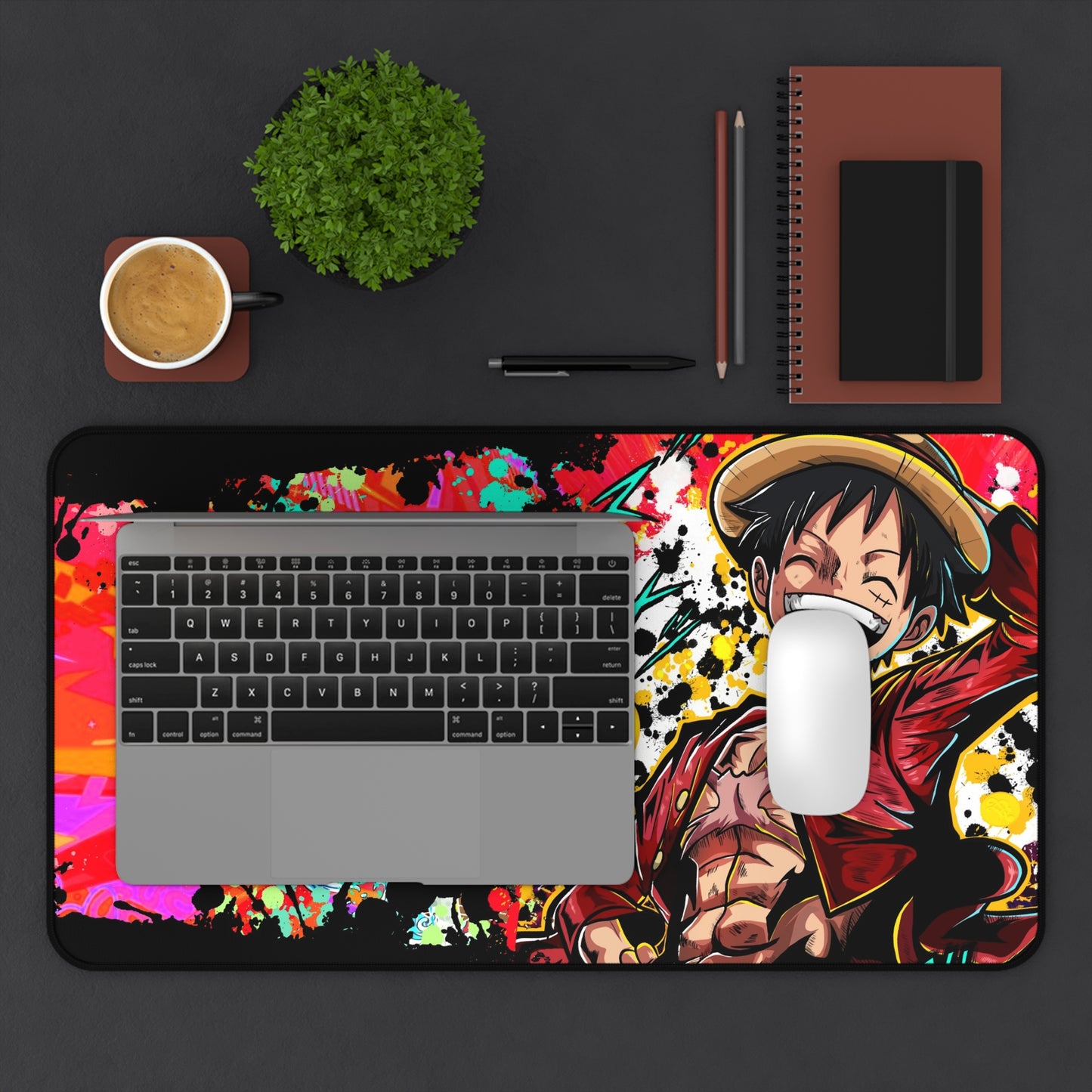 Straw hat hero desk mat