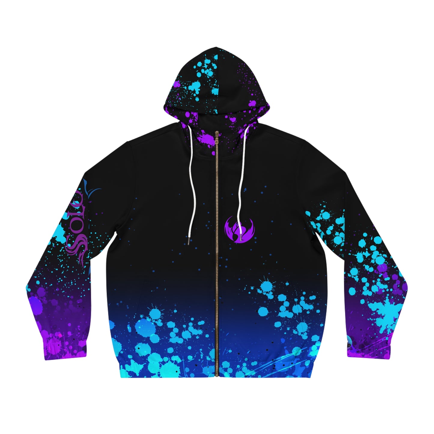 System user all over print hoodie