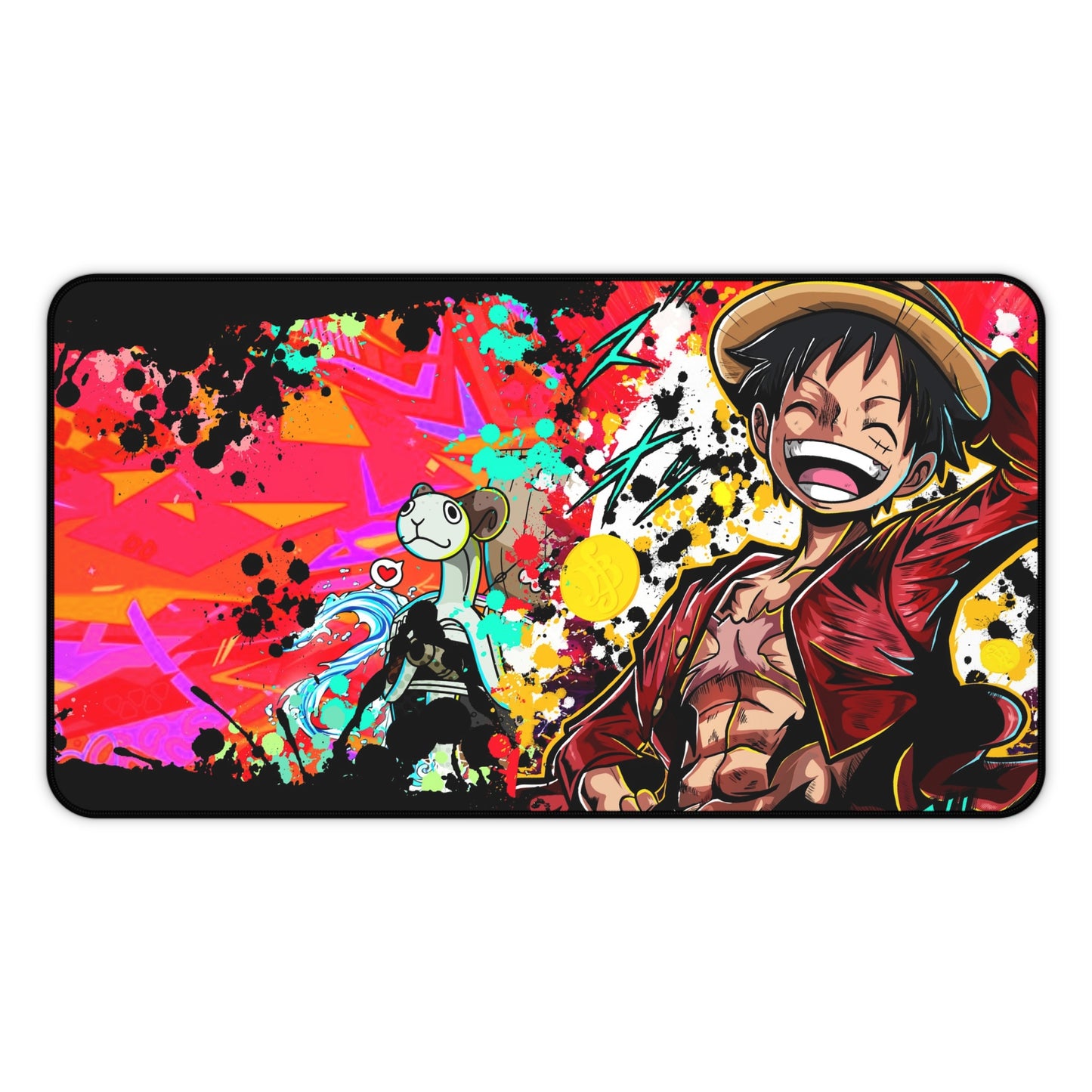 Straw hat hero desk mat