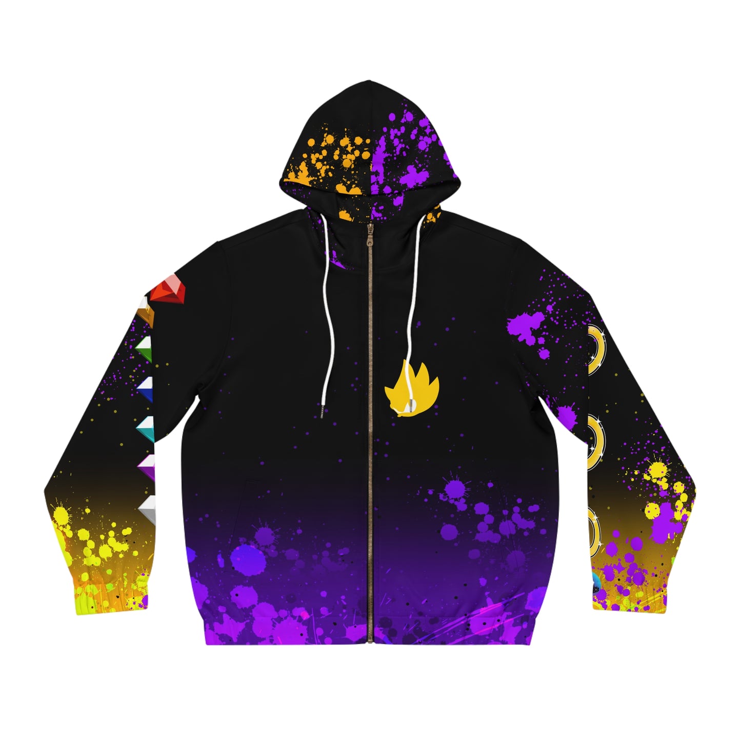 Golden Blur all over print hoodie