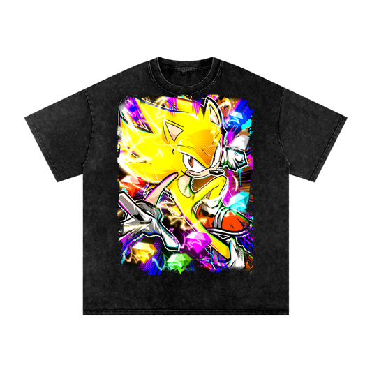Golden Blur Graphic T-Shirt
