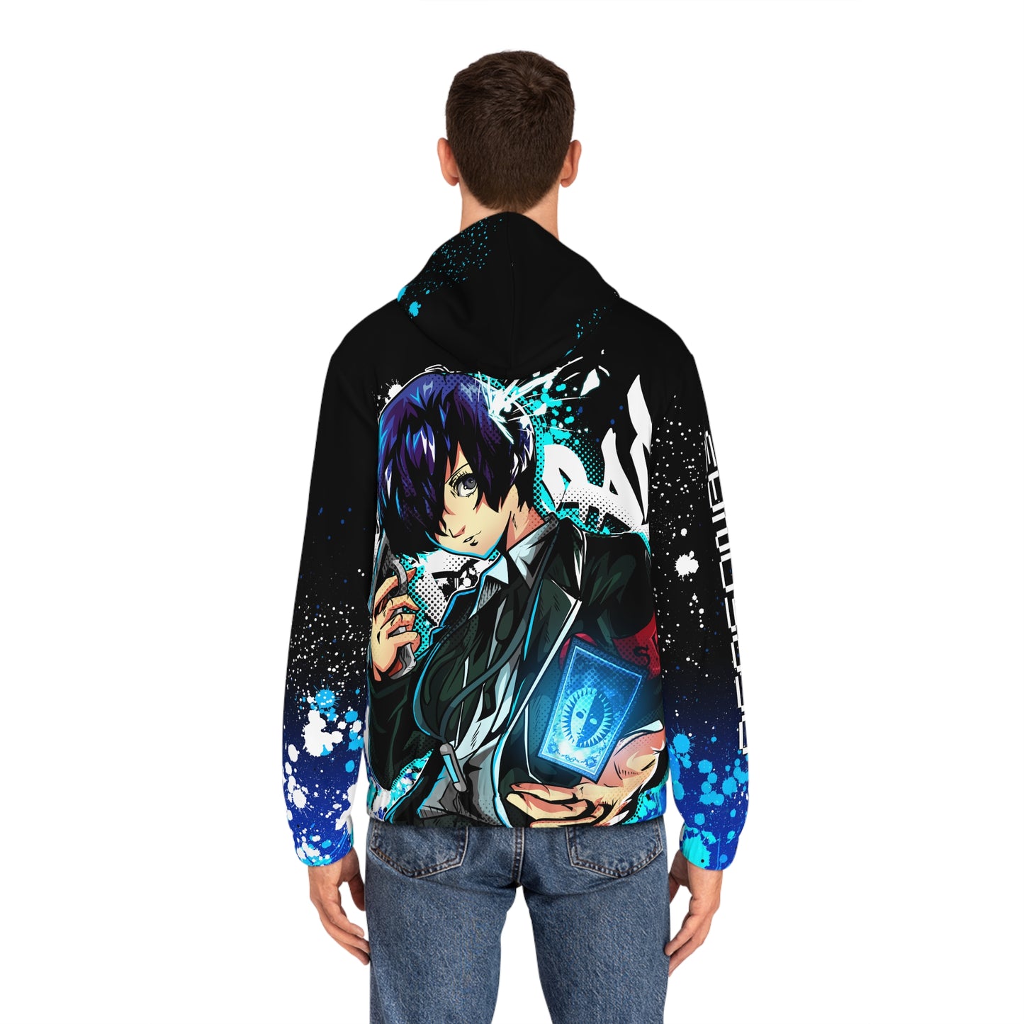 No fear all over print hoodie