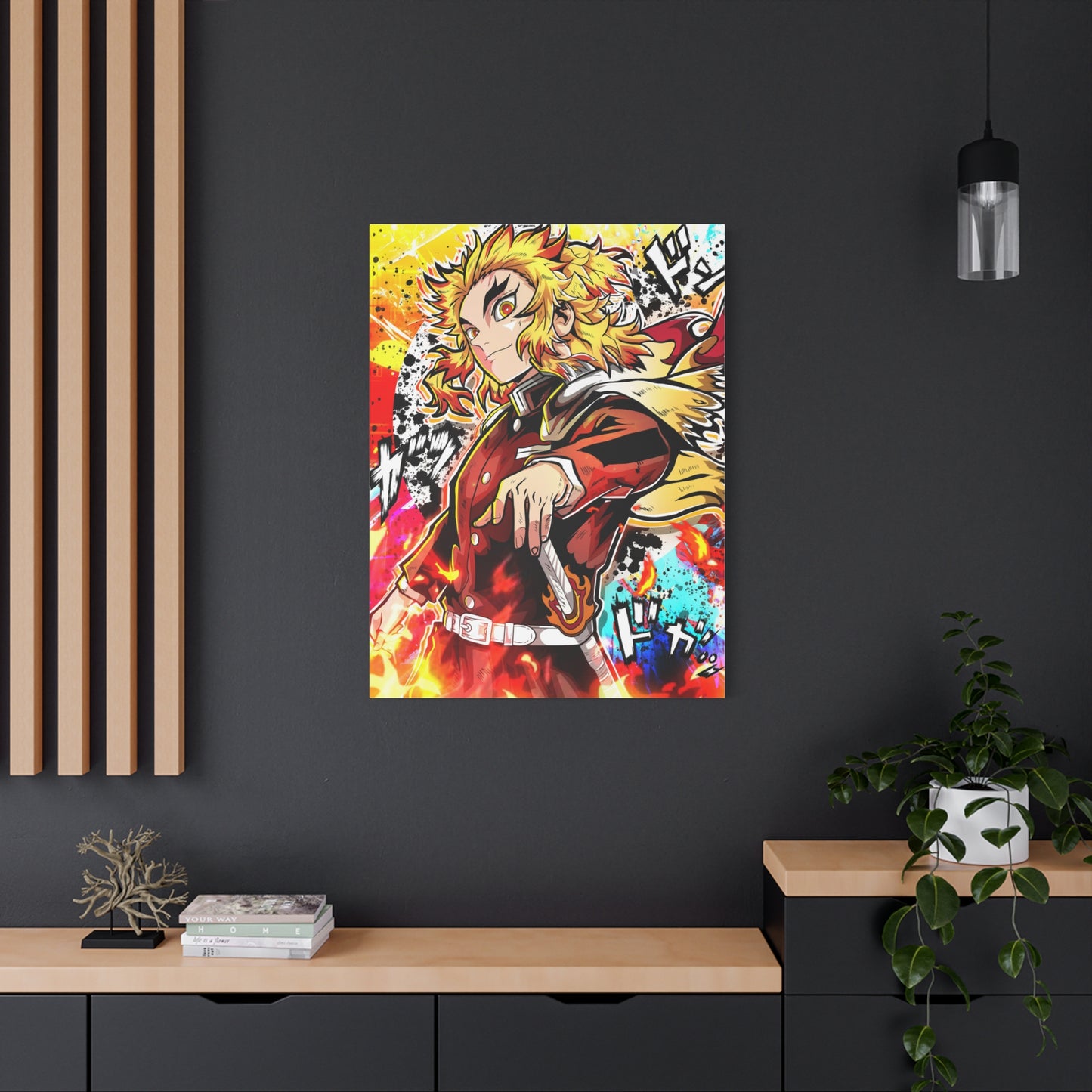 Heart a blaze canvas
