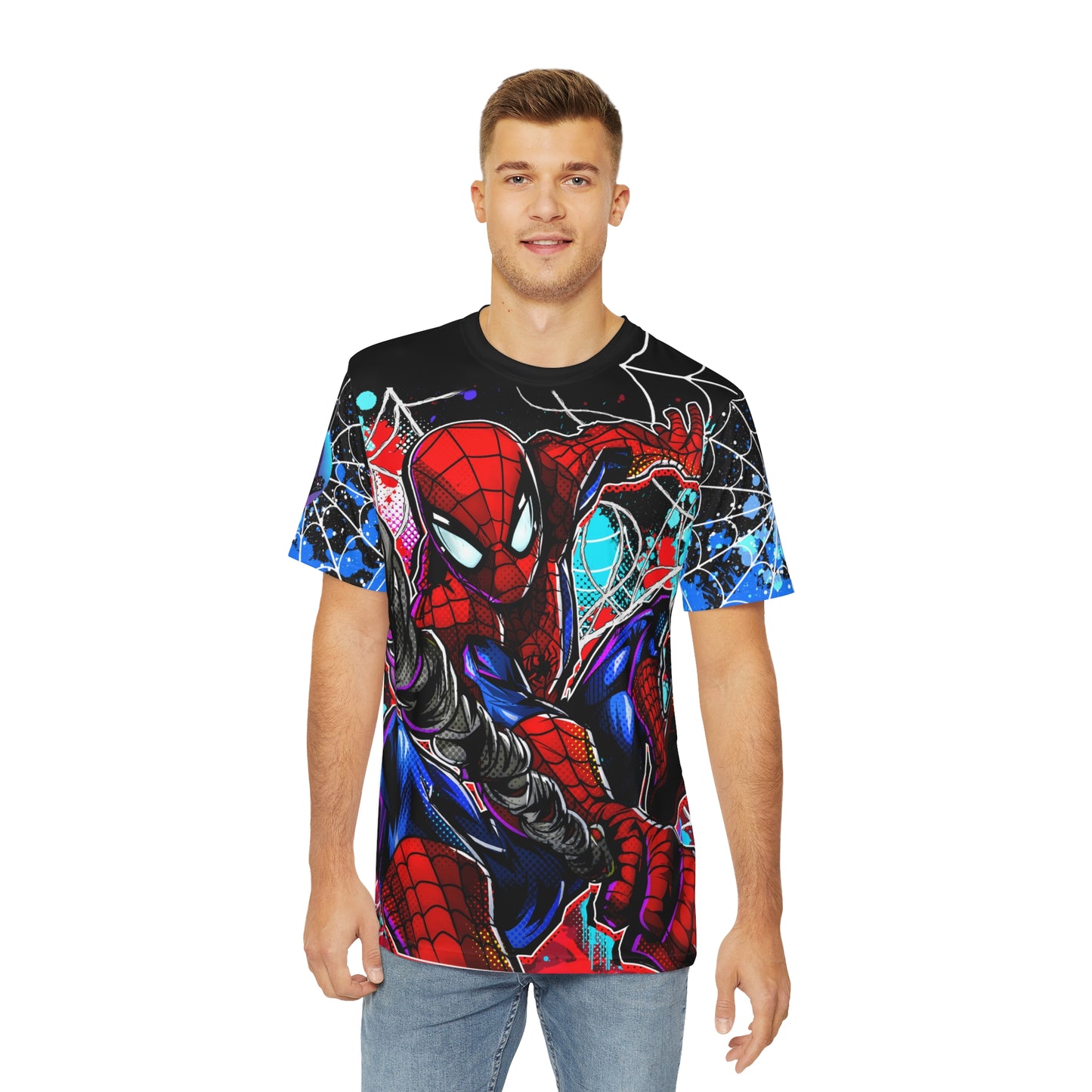 With great power all over print shirt