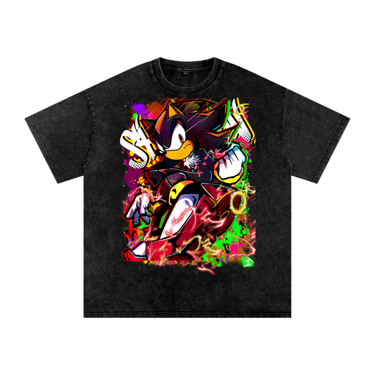 Black blur Graphic T-Shirt
