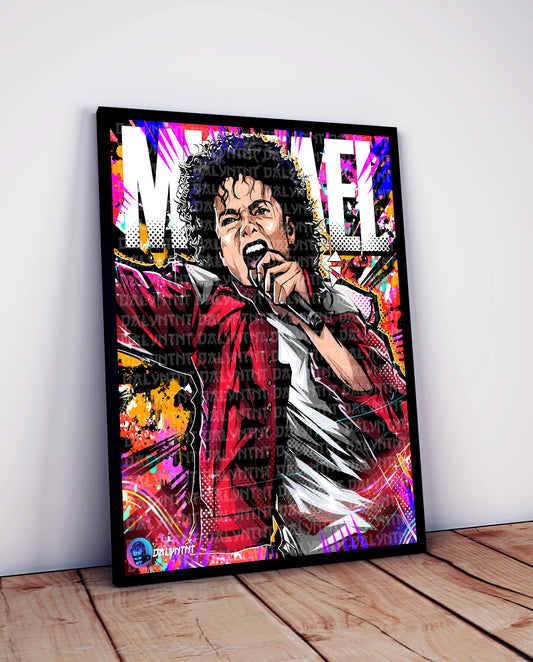 King of pop print